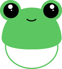 Cartoon frog sticker