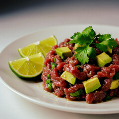 Fresh Raw Beef Dish