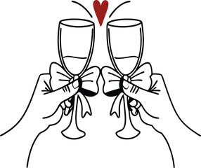 champagne bottle enjoy vector