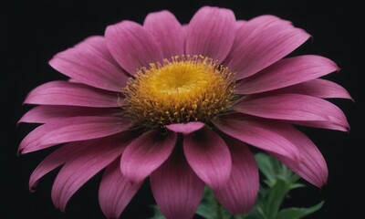 Romantic Lotus Flower with Water Drops on Black Background