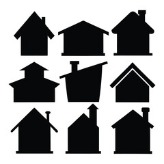 Pet dog icons symbol of silhouette vector illustration 1
