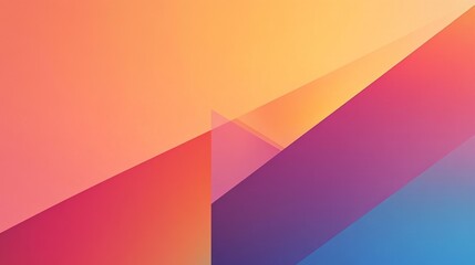 Obraz premium Abstract Geometric Gradient Background in Orange and Blue Tones