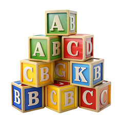 3D ABC Blocks for Preschool Learning Interactive Alphabet Toys for Early Education & Fun.AI Generated