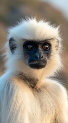 Obraz premium Golden Langur Portrait, Indian Hills