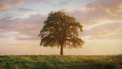 Lonely Tree at Sunset, Lonely Tree in Nature, Lonely Tree on a Hill, and Lonely Tree Scenic Landscape