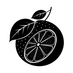 Lime silhouette vector