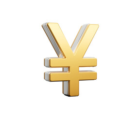 Shiny Golden Japanese Yen Currency Symbol Gleams With Sleek Modern Design 3D Illustration
