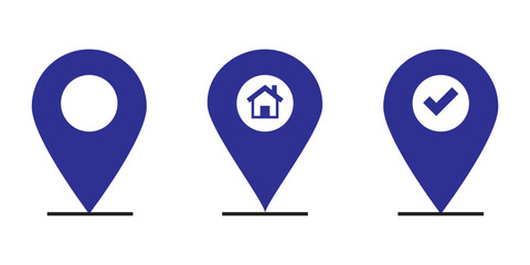pin map icon. pin location icon vector