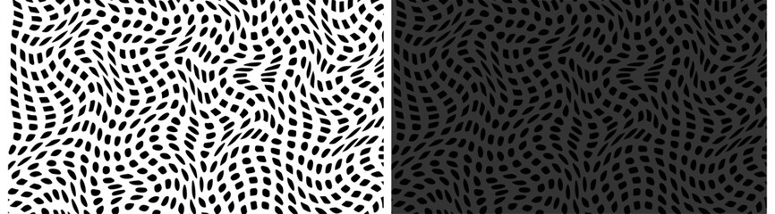 Abstract halftone wavy background, retro dot gradient, modern dynamic backdrop. Vector illustration.