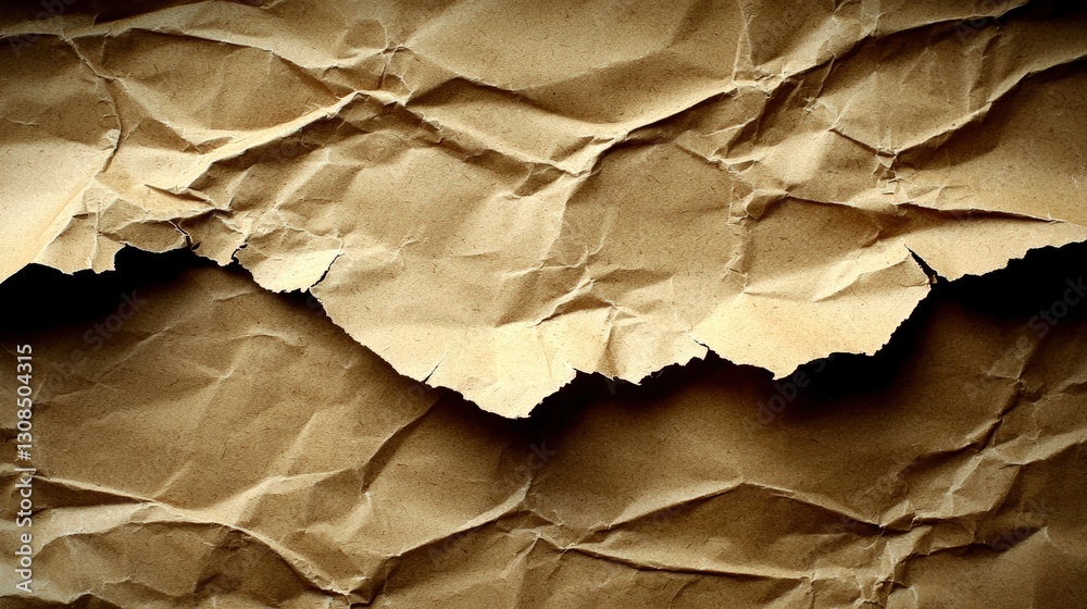 Poster a piece of paper with a hole in it creating a unique visual element for artistic expression