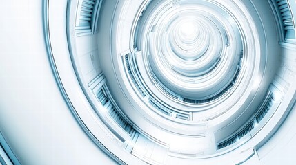 Obraz premium A fascinating spiral shaped tunnel creating an illusion of depth and movement in a unique design