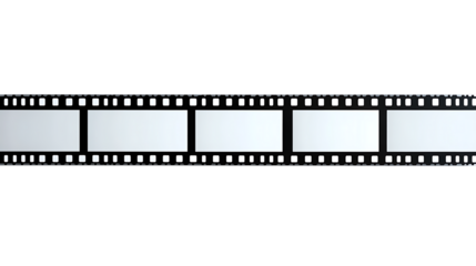 Photo Film on white and Transparent Background. PNG