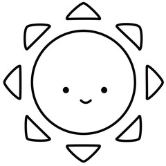 かわいい顔の太陽