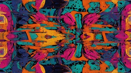 Obraz premium abstract colorful background with paint splashes