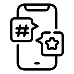 social media Line Icon