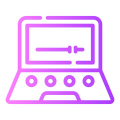 laptop Line Gradient Icon