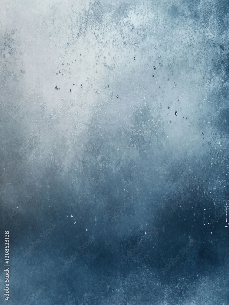 Poster abstract representation of sadness with muted blue and gray tones evoking a sense of calm and melanc