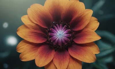 Romantic Lotus Flower with Water Drops on Black Background