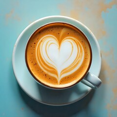 cup of coffee with heart