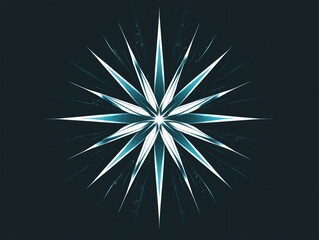 Fototapeta premium Teal Starburst