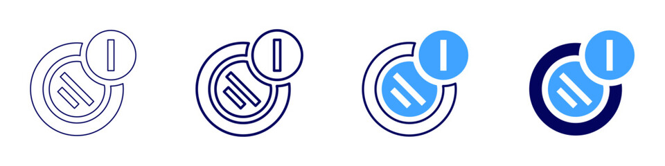 Whitening cream icon in 4 different styles. Thin Line, Line, Bold Line, Duotone. Duotone style. Editable stroke