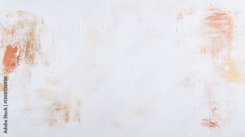 Aufkleber Soft white canvas with subtle pencil marks highlighting texture and depth during an artistic exploration