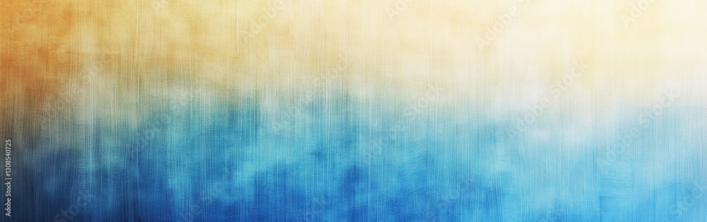 Poster minimalist pencil strokes creating a gradient of colors from warm tones to cool shades in an abstrac