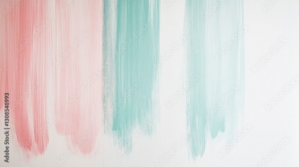 Poster elegant minimalist composition showcasing delicate pencil strokes in soft pastels on a white canvas