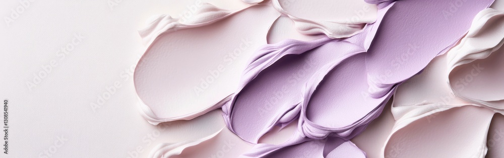 Poster Elegant white composition showcasing delicate pastel textures and subtle shapes created with a soft pencil on a serene background