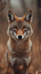 Fototapeta premium Portrait of a majestic coyote