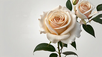 An Elegant Greeting card with attractive floral designs on a white background for birthday, anniversary and festival occasions.