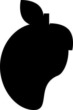 recommend clip art: a mango fruit silhouette vector illustration, fruit, juice
