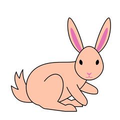 Cute Cartoon Rabbit Illustration