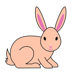 Cute Cartoon Rabbit Illustration