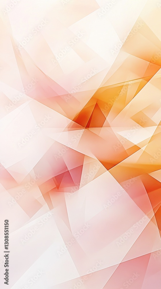 Aufkleber overlapping translucent layers create a soft abstract design in warm hues