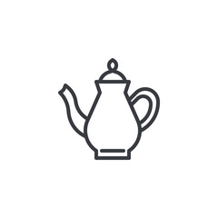 Teapot line icon