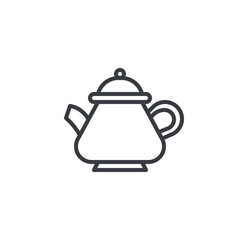 Clay Teapot line icon
