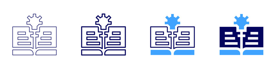 Obraz premium Dark humor​ icon in 4 different styles. Thin Line, Line, Bold Line, Duotone. Duotone style. Editable stroke
