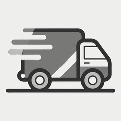 delivery truck with a box