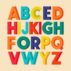 alphabet letters and numbers vector illustration