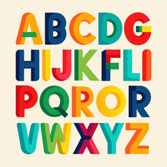 colorful alphabet letters
