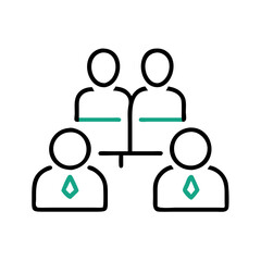 People collaborating in a team setting, the concept of teamwork, negotiations