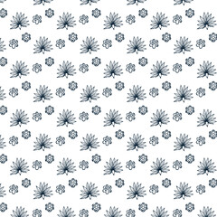 seamless pattern with snowflakes