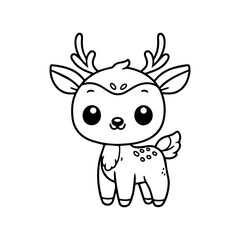 Fototapeta premium a illustration of deer