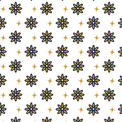 seamless pattern with flowers
