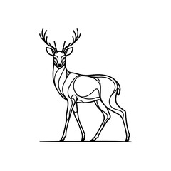 a illustration of deer