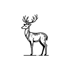 a illustration of deer