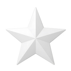 Fototapeta premium 3d silver star transparant background