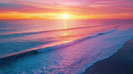 Ocean Sunset Wavescape