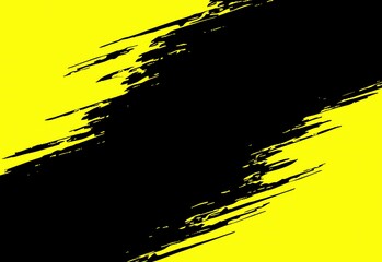 Yellow paint brush texture background